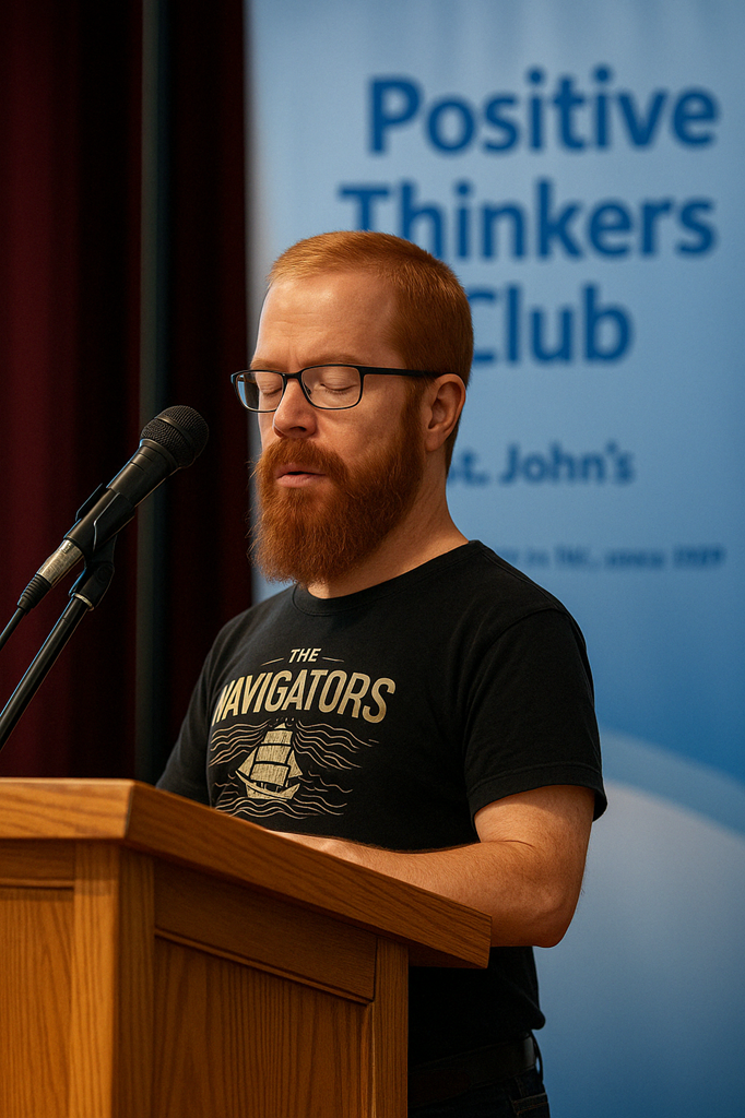 Sheldon S. Crocker speaking at Positive Thinkers Club